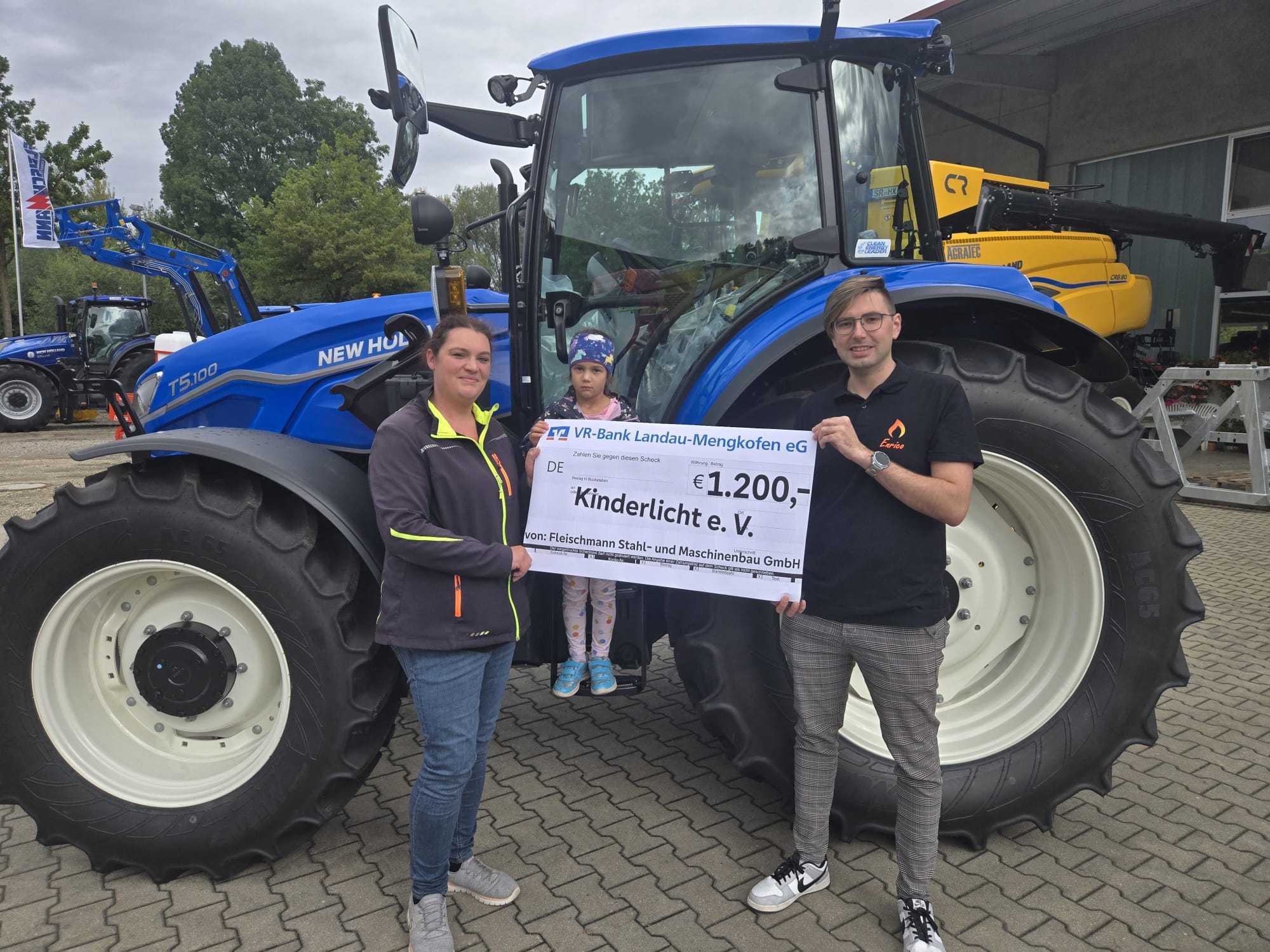 Hoffest mit Herz – 1.200 € Spende von Fleischmann Maschinen- und Stahlbau